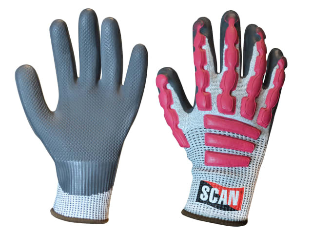 Scan T5000 Anti-Impact Latex Cut 5 Gloves - XL (Size 10)