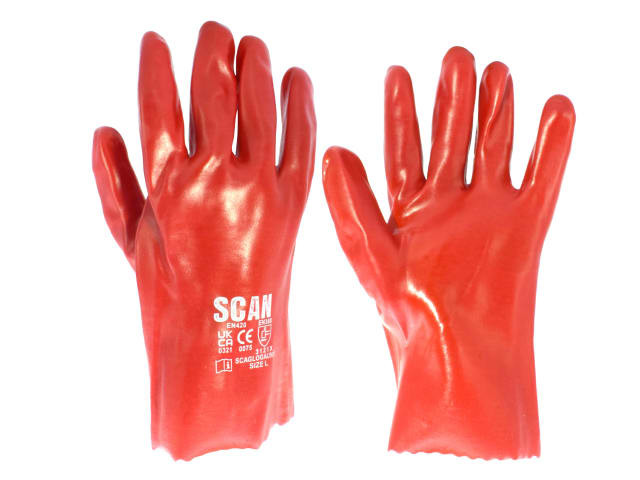 Scan 5004-27 PVC Gauntlets 27cm (11in) - L (Size 9)