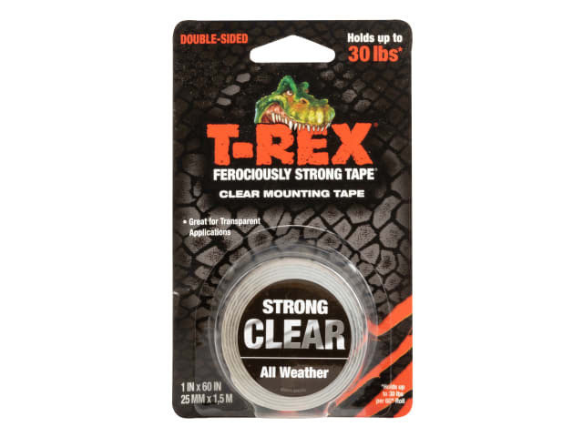 Shurtape 285664 T-REX Clear Mounting Tape 25mm x 1.5m