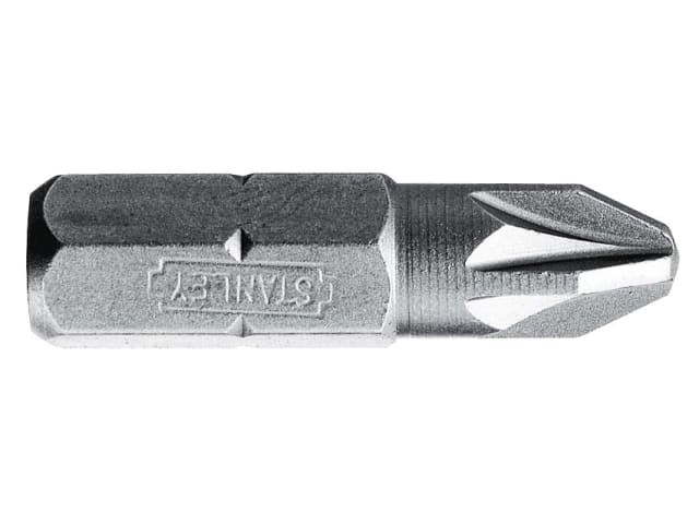 Stanley 1-68-949 Pozidriv Bits PZ2 x 25mm (Box 25)