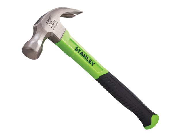 Stanley STHT51311-5 Fibreglass Hi-Vis Claw Hammer 567g (20oz)