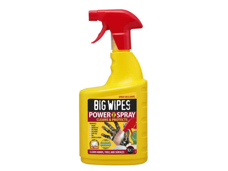 Big Wipes 2448 0000 Big Wipes Power Spray PRO+ Cleaning Formula 1 Litre Bottle