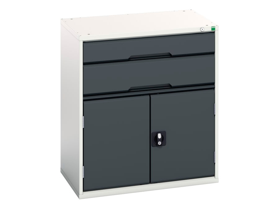 Bott 16925137.19 Verso 2 Drawer + Cupboard 900 x 800mm Anthracite Grey