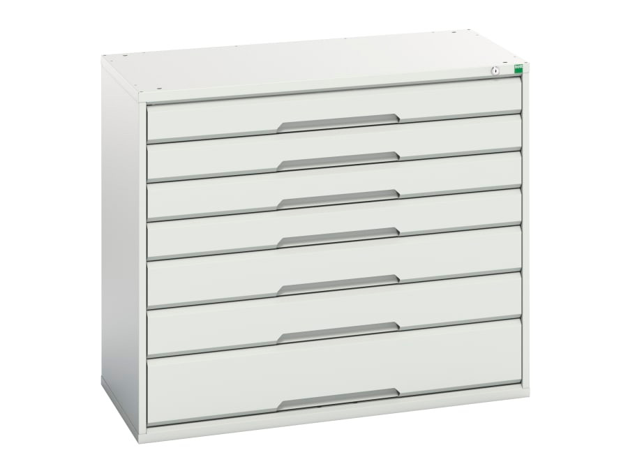 Bott 16925229.16 Verso 7 Drawer Cabinet 1050 x 900mm Light Grey