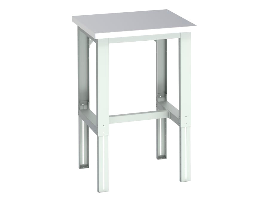 Bott 41003632.16V Cubio Adjustable Bench, Stainless Steel Clad Top 750 x 750mm