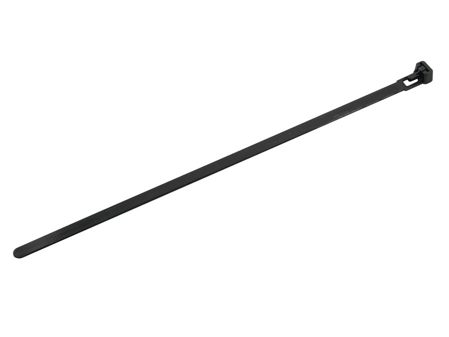 Faithfull FAICT250R Reusable Cable Tie Black 7.6 x 250mm (Pack 50)