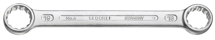 Gedore 6054680 4 16X17 double ring spanner straight UD profile 16x17 mm