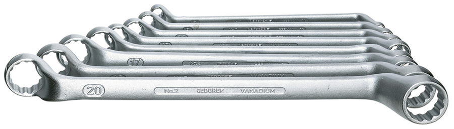 Gedore 6031040 2-120 double ring spanner set 12 pcs 6-32 mm