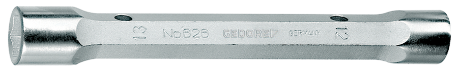 Gedore 6525710 626 14X15 Double ended socket spanner, solid, hexagon 14x15 mm