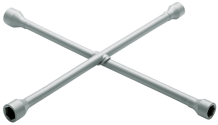 Gedore 6227610 28 PU 4 way wheel wrench PKW 17x19x21x11/16", 420x420 mm