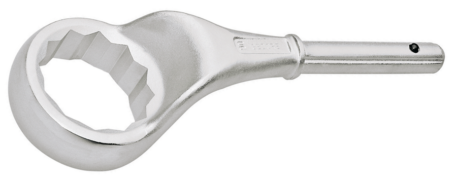 Gedore 6034060 2 A 30 Single ended ring spanner, cranked, 12-edge, 30 mm