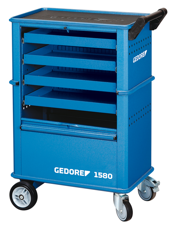 Gedore 6627550 1580 Tool trolley with 4 drawers