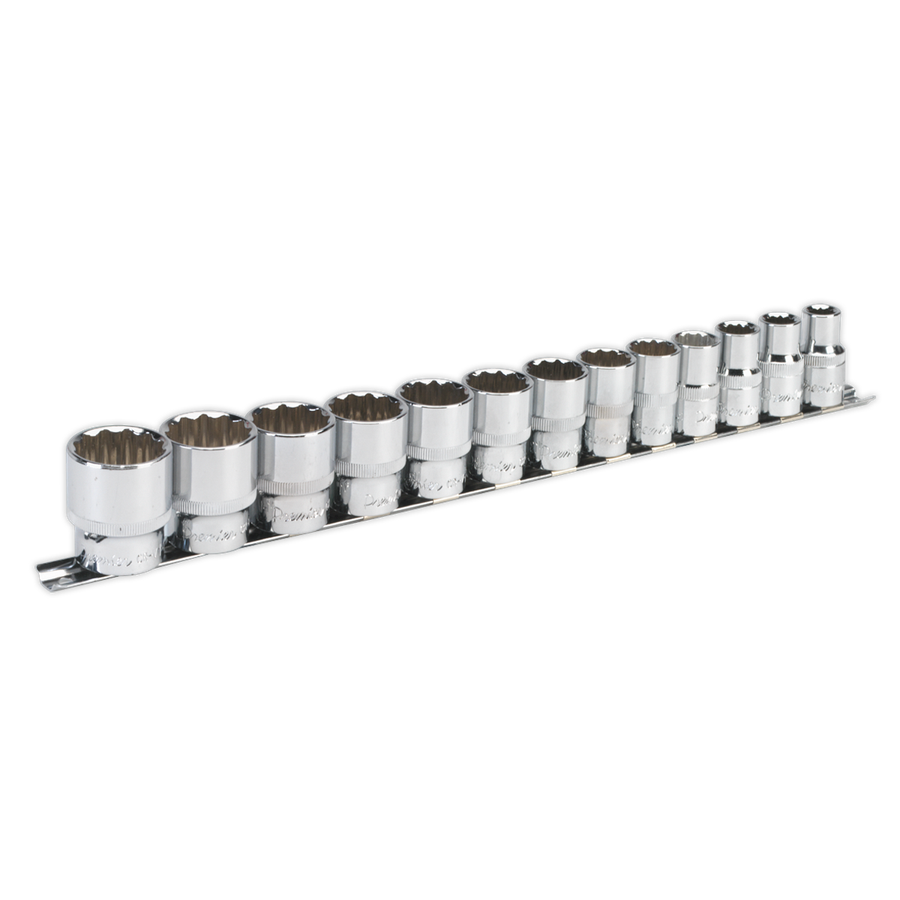 Sealey AK2674 Premier Imperial Socket Set 1/2"Sq Drive 12-point 13pc
