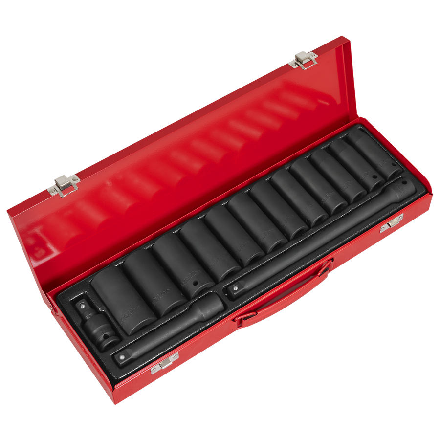 Sealey AK5815M Premier Deep Impact Socket Set 1/2"Sq Drive 15pc