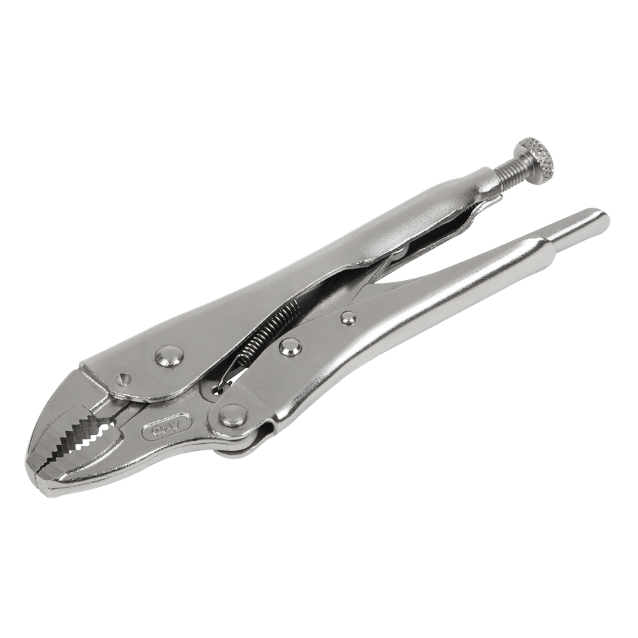 Sealey AK6820 Premier Locking Pliers Curved Jaws 185mm 0-38mm Capacity