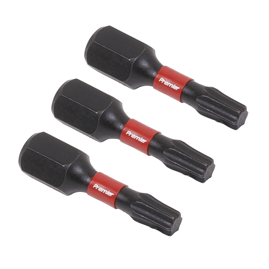 Sealey AK8217 Premier TRX-Star* Impact Power Tool Bits T20 x 25mm 3pc