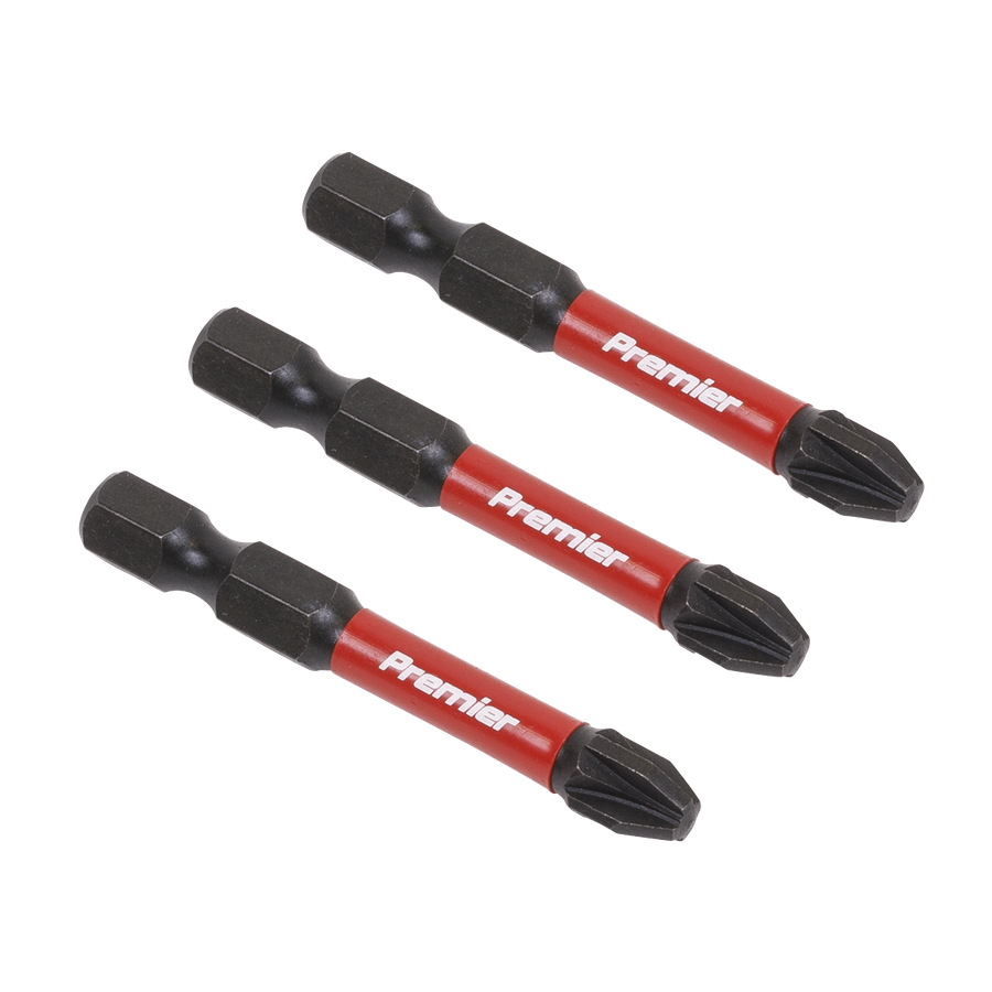 Sealey AK8234 Premier Pozi Impact Power Tool Bits #3 x 50mm 3pc