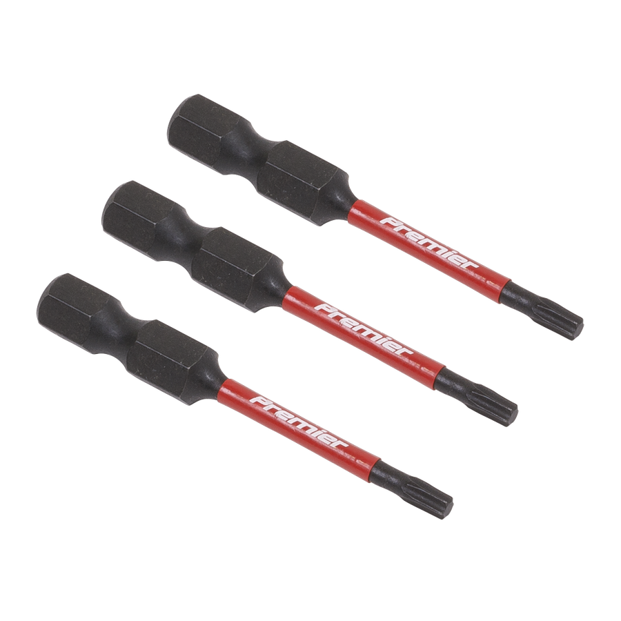 Sealey AK8240 Premier TRX-Star* Impact Power Tool Bits T10 x 50mm 3pc