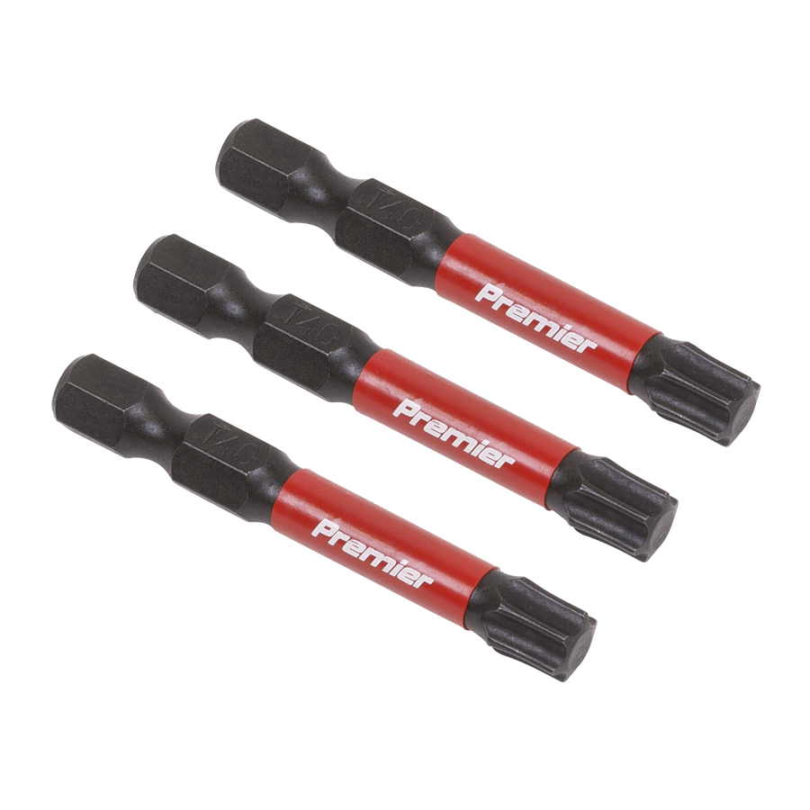 Sealey AK8246 Premier TRX-Star* Impact Power Tool Bits T40 x 50mm 3pc
