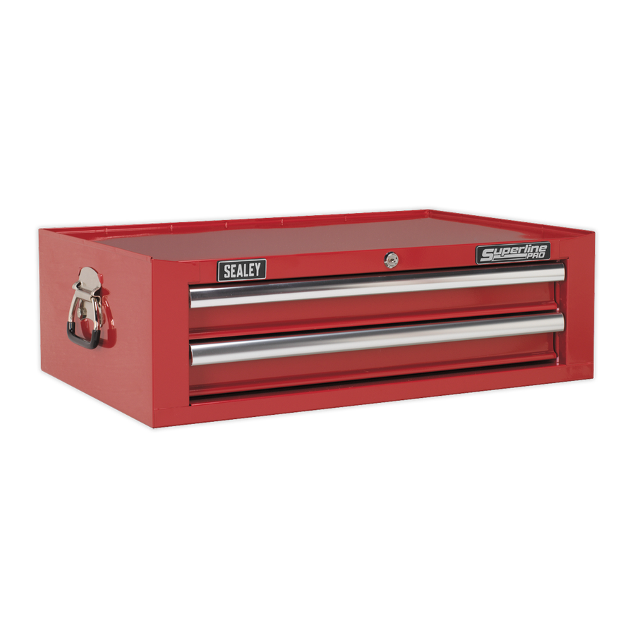 Sealey AP26029T Superline Pro Mid-Box Tool Chest 2 Drawer - Red