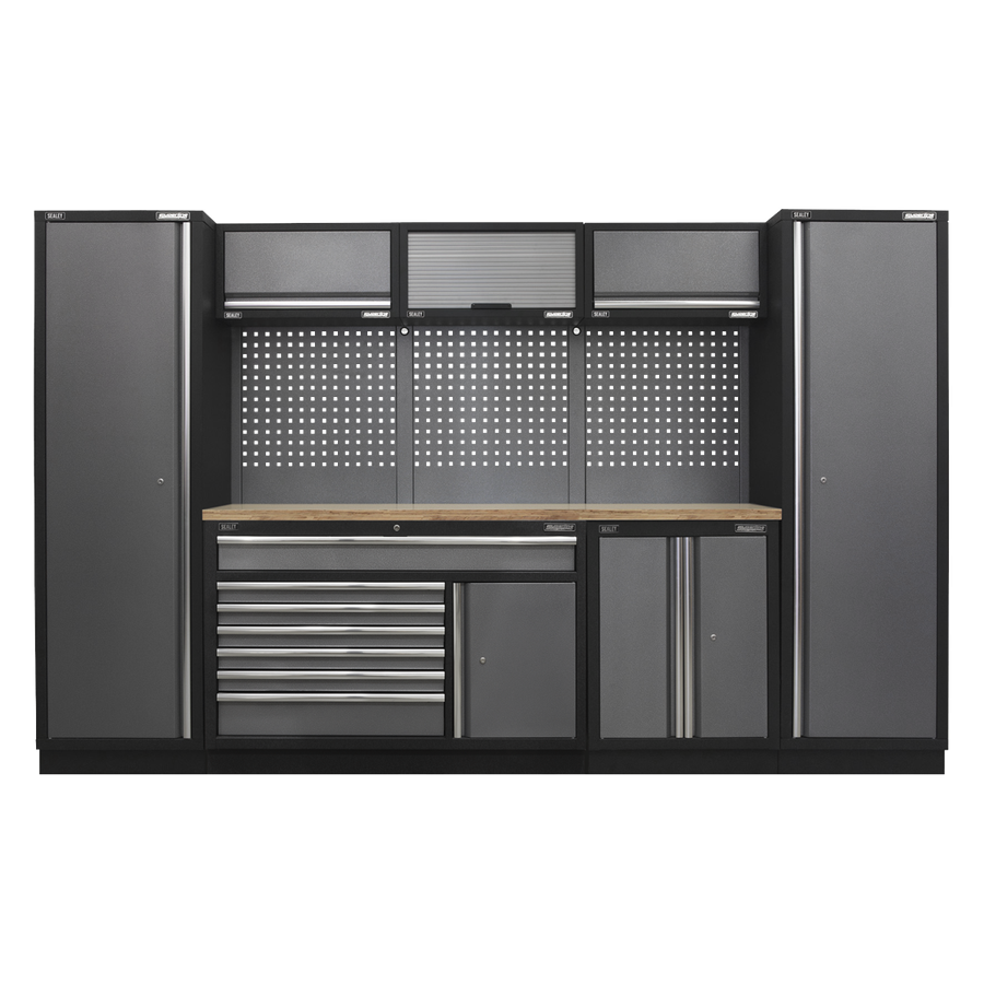 Sealey APMSSTACK13W Superline Pro Storage System with Pressed Wood Worktop 3.24m
