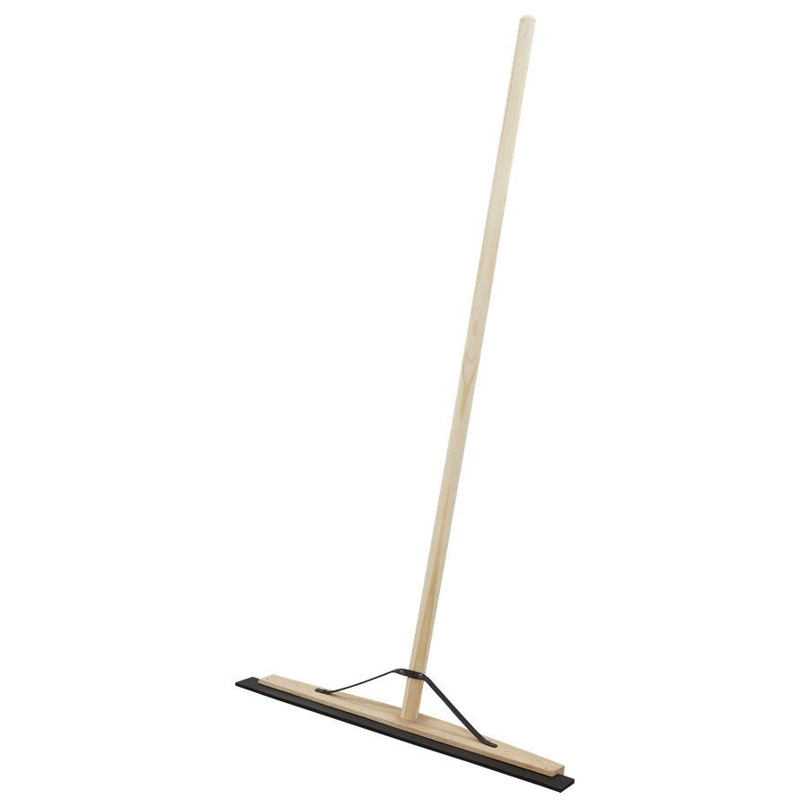 Sealey BM24RS Rubber Floor Squeegee with Wooden Handle 24"(600mm)