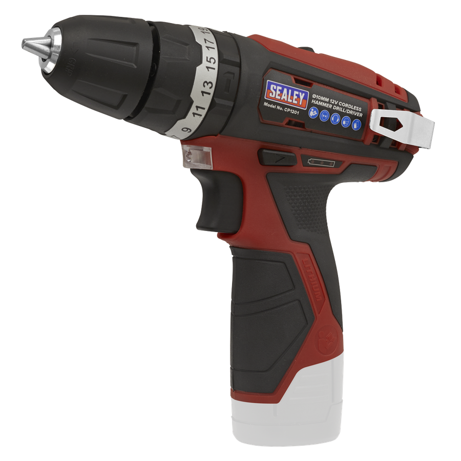 Sealey CP1201 SV12 Series 10mm Cordless Combi Drill 12V - Body Only