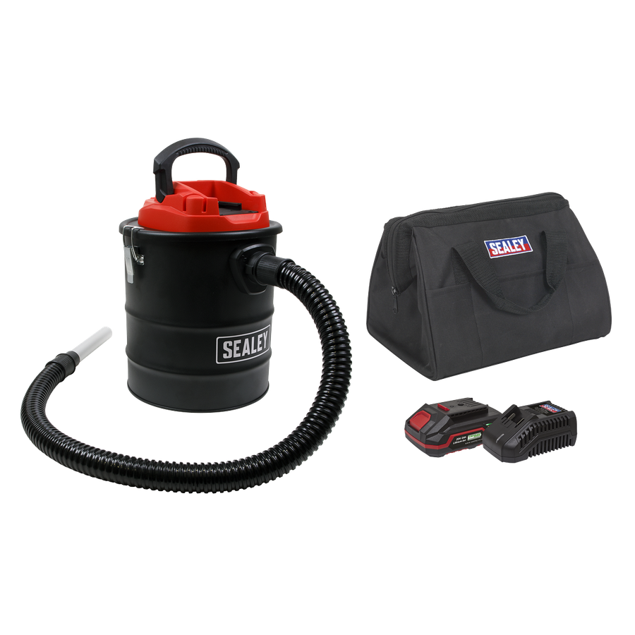 Sealey CP20VAVKIT1 SV20 Series 15L Cordless Handheld Ash Vacuum Cleaner Kit 20V 2Ah SV20