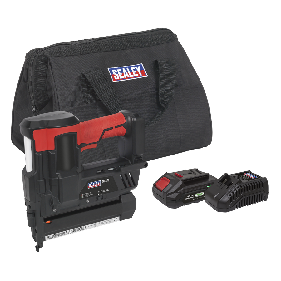 Sealey CP20VNGKIT1 SV20 Series Cordless Nail/Staple Gun Kit 18G 20V 2Ah
