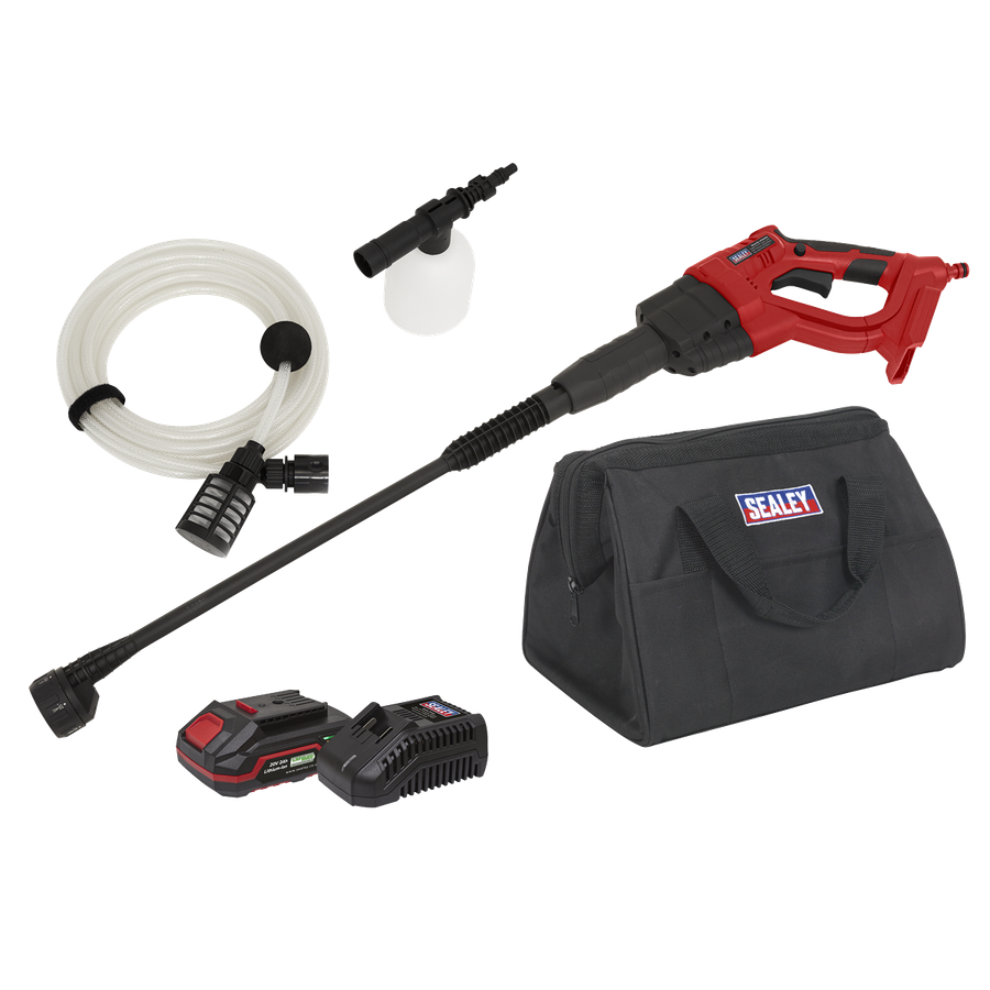 Sealey CP20VPWKIT1 SV20 Series 22Bar Cordless Pressure Washer Kit 20V 2Ah
