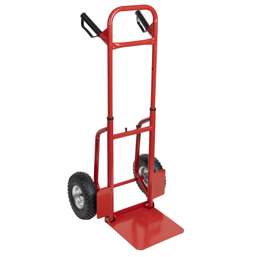 Sealey CST801 Folding Sack Truck with Pneumatic Tyres 200kg Capacity