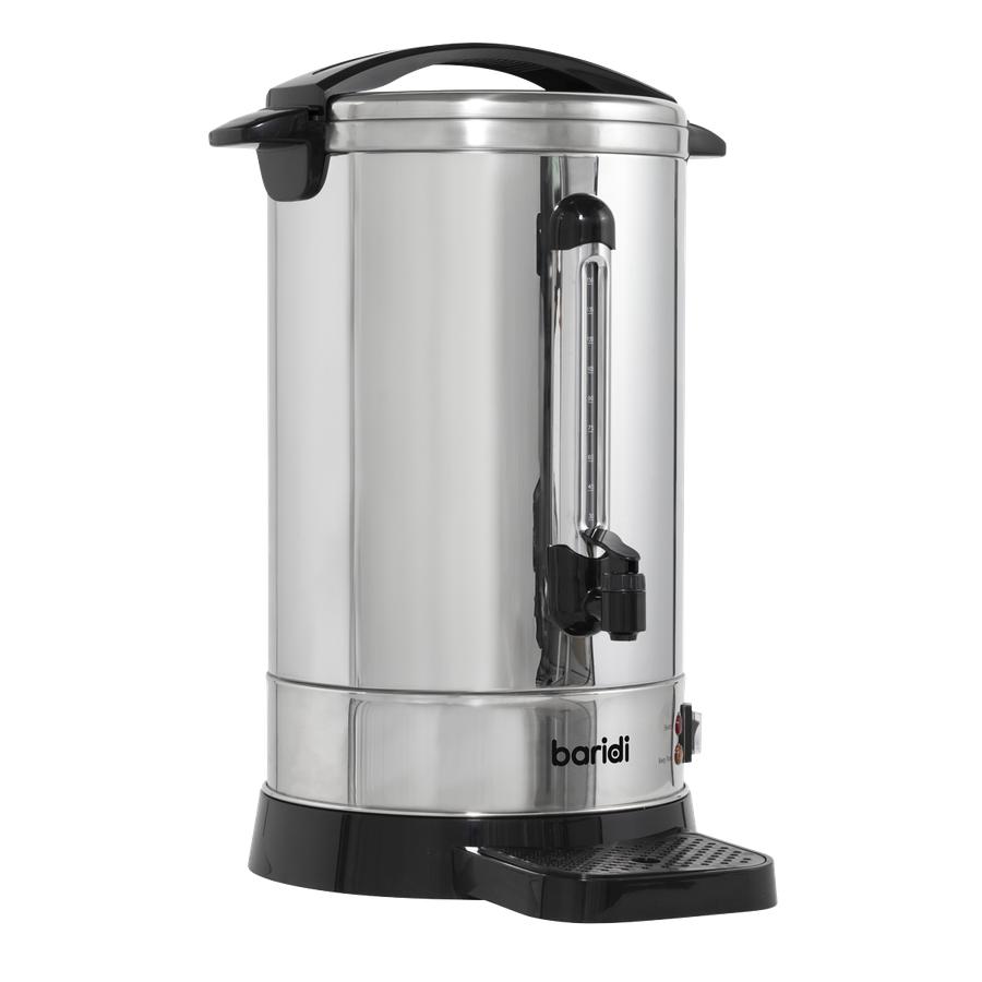 Baridi DH270 Hot Water Boiler, Tea Urn, 20L Capacity, Stainless Steel