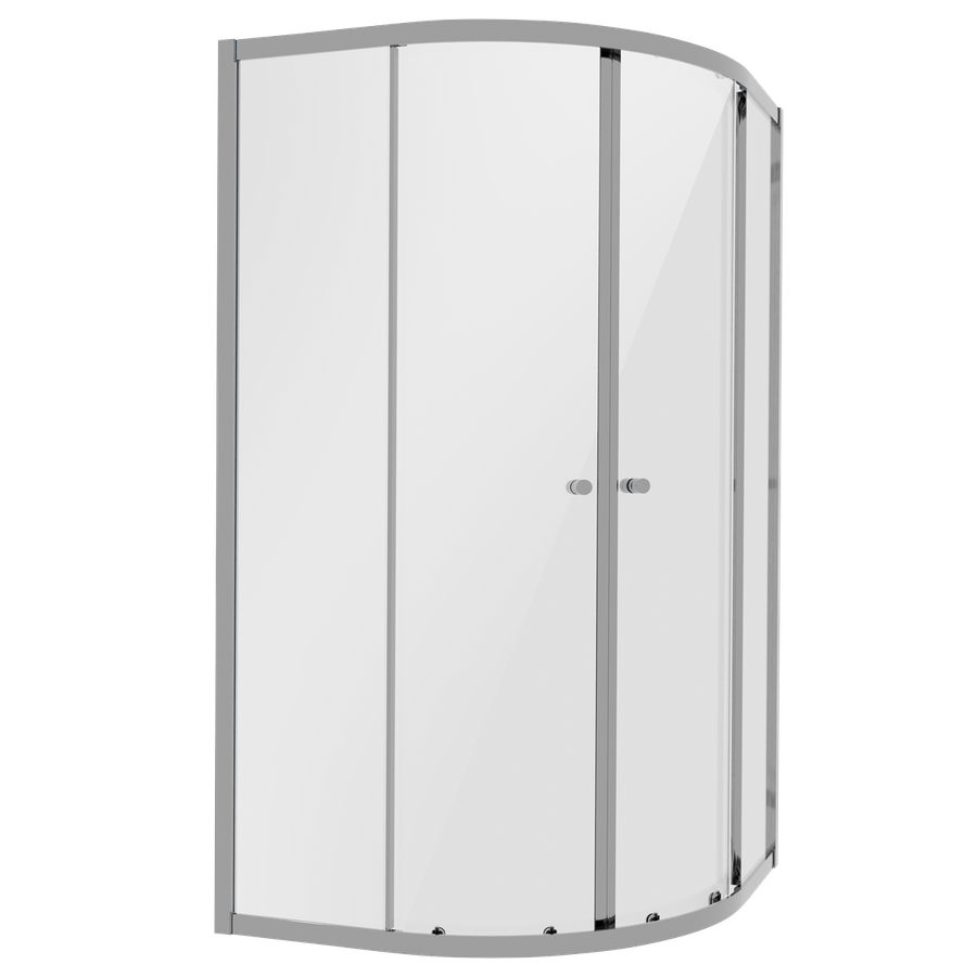 Baridi DH302 Quadrant Shower Entry Enclosure 900 x 900 x 1850mm with 6mm Tempered Glass - Chrome