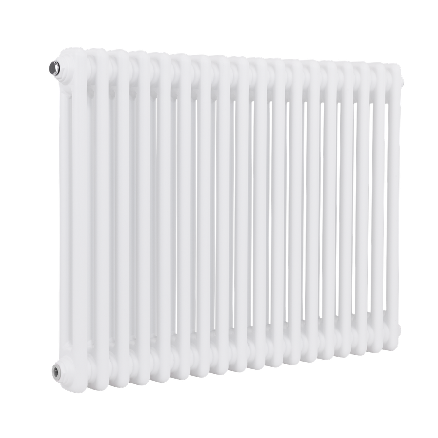Baridi DH368 Horizontal Traditional 2 Column Radiator 600 x 832mm - White