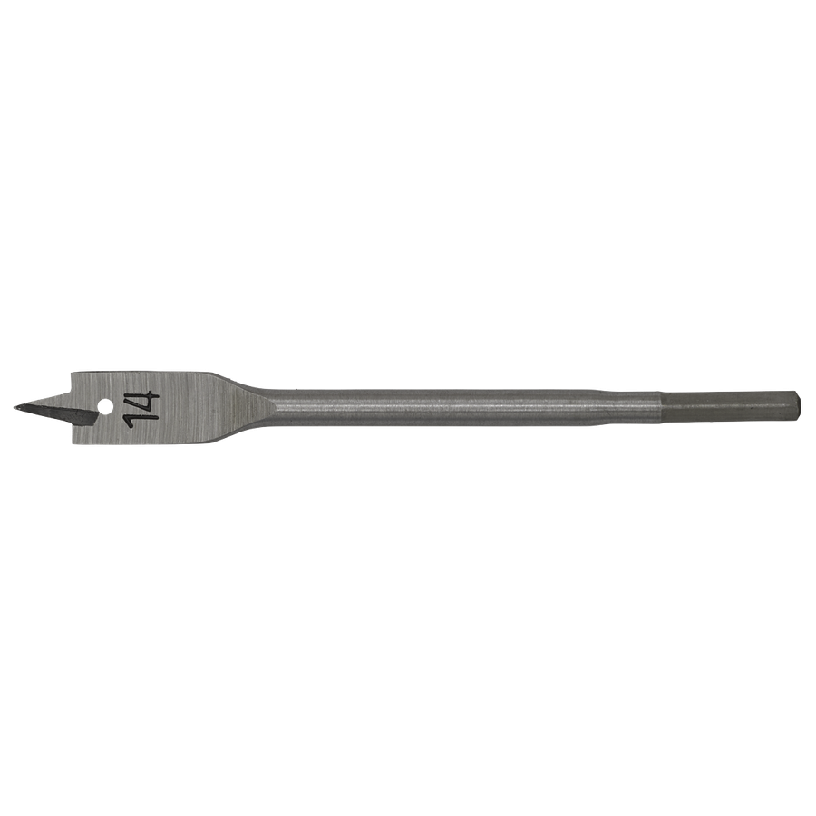 Sealey FWB14 Worksafe Flat Wood Drill Bit 14mm x 152mm