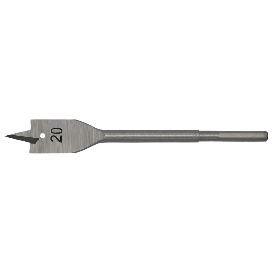 Sealey FWB20 Worksafe Flat Wood Drill Bit 20mm x 152mm
