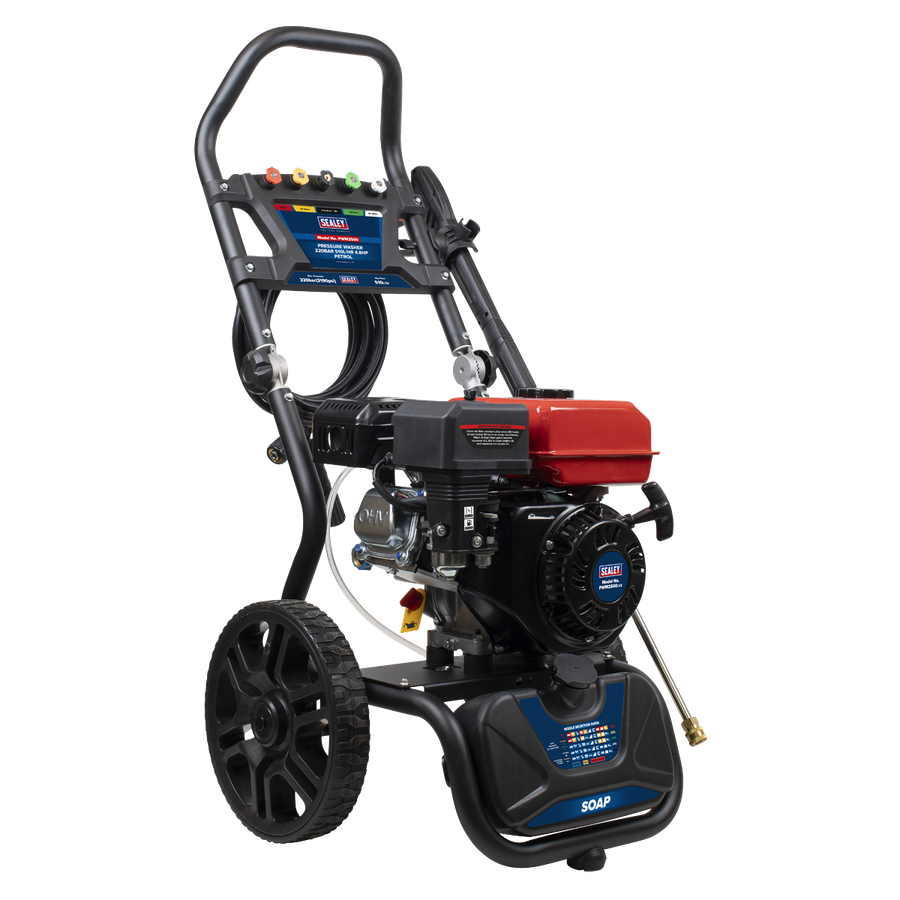 Sealey PWM2500 Pressure Washer 220bar 570L/hr 5.8hp - Petrol