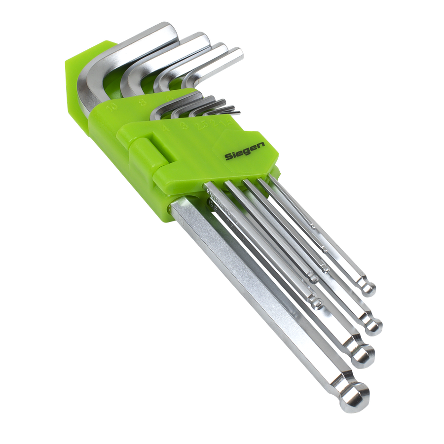 Sealey S01260 Siegen Long Ball-End Hex Key Set 9pc