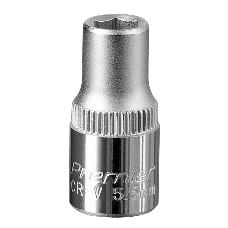 Sealey S14055 Premier Socket 1/4"Sq Drive 5.5mm