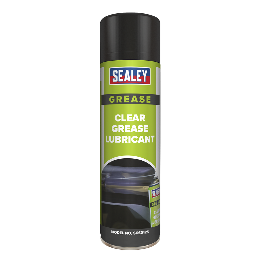 Sealey SCS012 Clear Grease Lubricant 500ml - Pack of 6