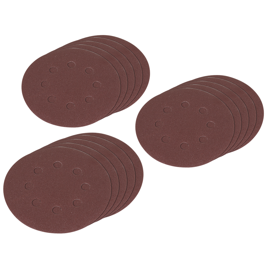 Sealey SSDS02 Hook-and-Loop Sanding Disc Set 125mm 10pc