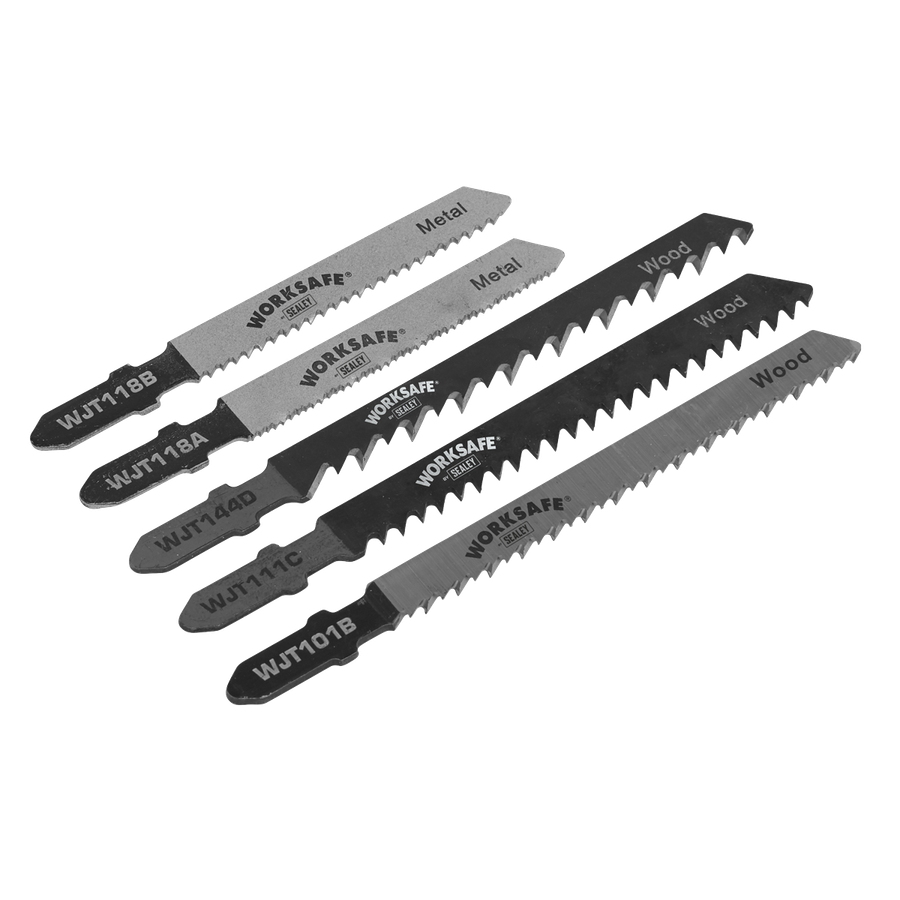 Sealey WJTASS Worksafe Assorted Jigsaw Blades - Pack of 5