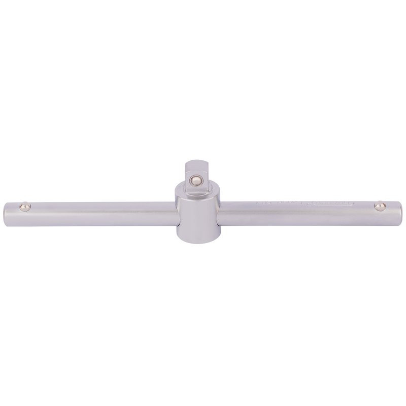Draper Expert 16788 Satin Chrome Sliding T Bar, 3/8" Sq. Dr.