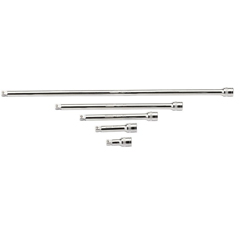 Draper Expert 16768 Wobble Extension Bar Set, 3/8" Sq. Dr., Micro Satin Chrome (5 Piece)