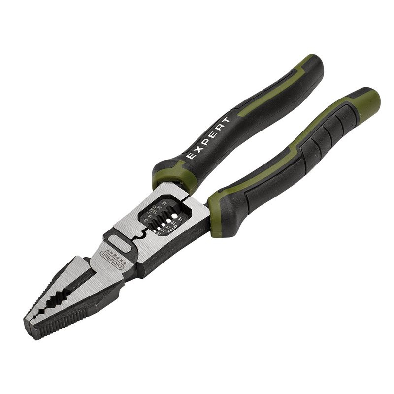 Draper Expert 28525 Combination Pliers with Wire Stripper, 200mm