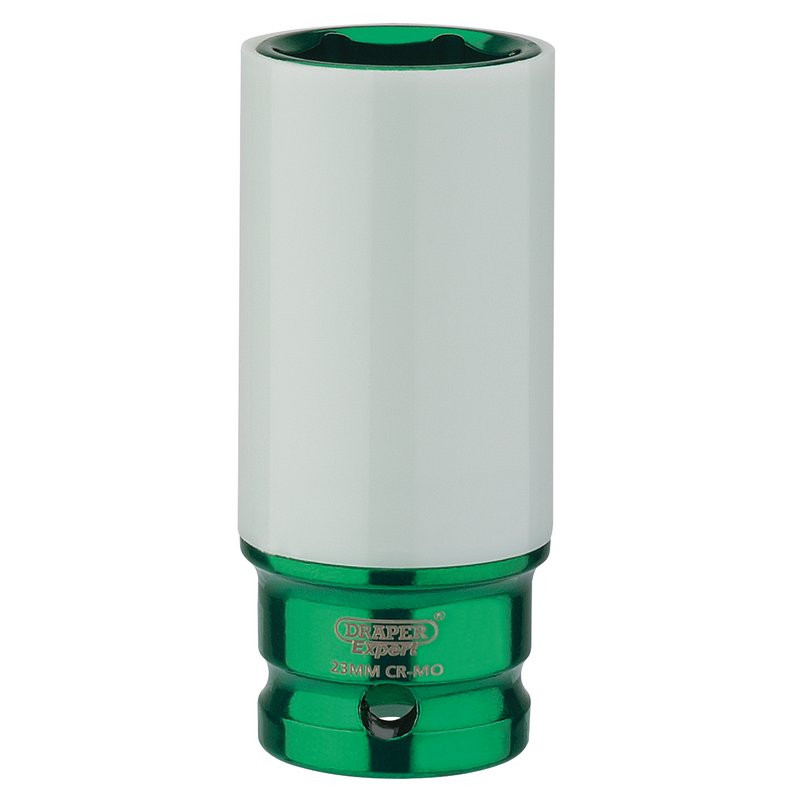 Draper Expert 83033 HI-TORQ Wheel Nut Socket for Alloy Wheels, 1/2" Sq. Dr. (23mm)