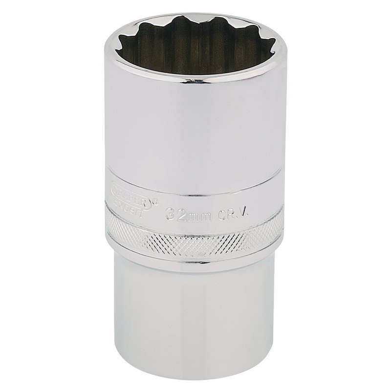Draper Expert 33865 HI-TORQ 12 Point Deep Socket, 1/2" Sq. Dr., 32mm