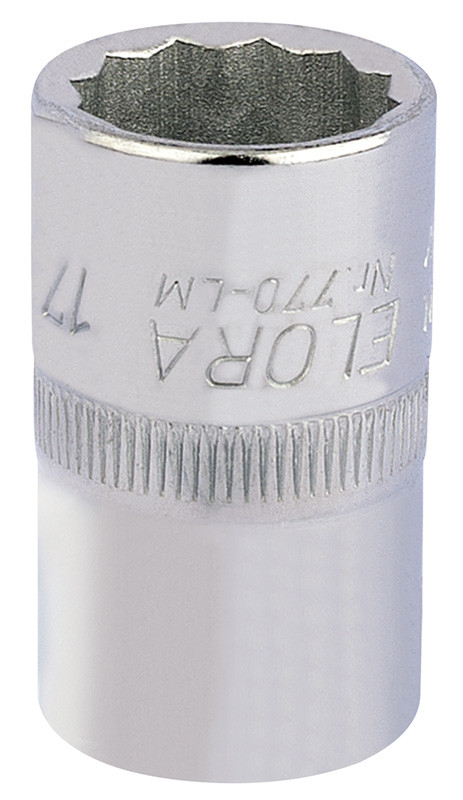 Elora 24624 Bi-Hexagon Socket, 1/2" Sq. Dr., 17mm