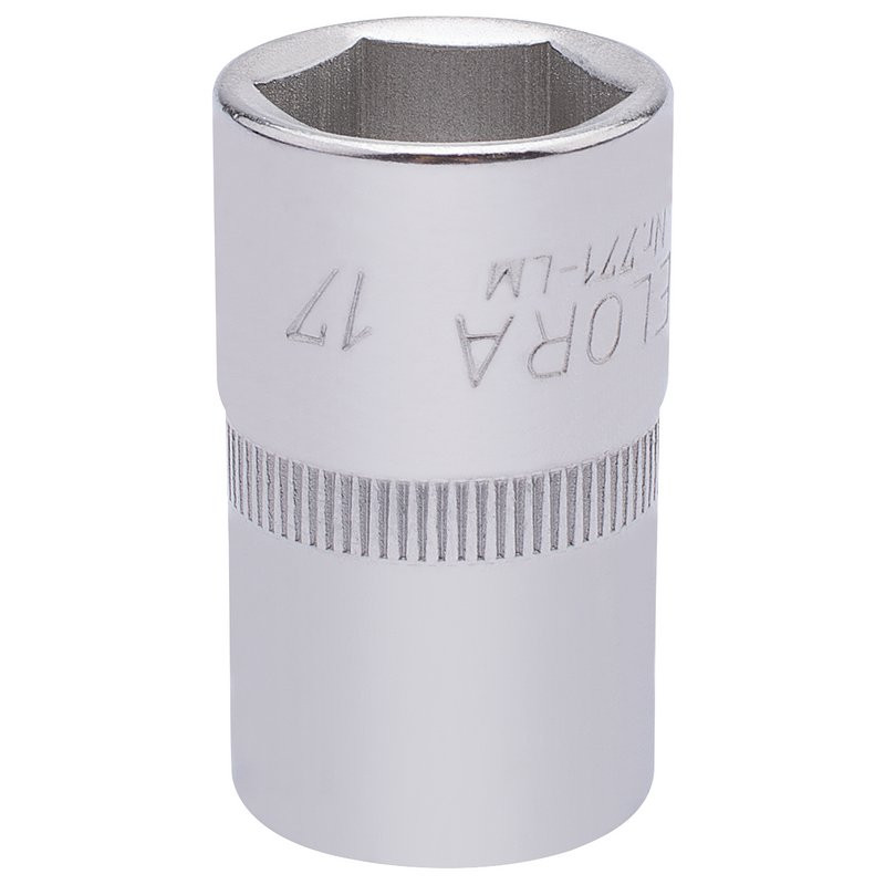Elora 15306 Hexagon Socket, 1/2" Sq. Dr., 17mm