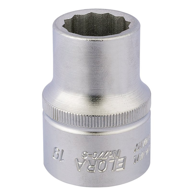 Elora 00682 Bi-Hexagon Socket, 3/4" Sq. Dr., 19mm